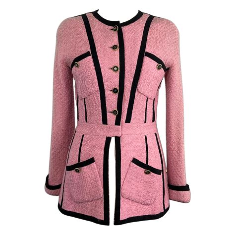 pink chanel style coat|pink Chanel style jacket.